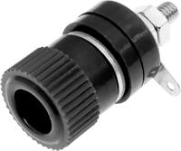 208-0286 RS PRO Black Female Banana Socket, 4 mm Connector, Solder Termination, 24A, 30V, Nickel Plating