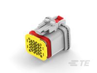 2350890-2 TE Connectivity, NTSEAL Automotive Connector Socket Cable Mount 20 Way, Solder Termination