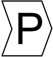 901-10435 HellermannTyton Helagrip Slide On Cable Marker, Black on White, Pre-printed "P", 1 → 3mm Cable,