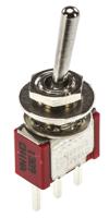 3-1825136-8 TE Connectivity Toggle Switch, PCB Mount, On-On, SPDT, Through Hole Terminal, 120 V ac, 28V dc