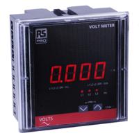 179-7574 RS PRO Digital Voltmeter, Digital Display 4-Digits Class 1.0, 90 x 90 x 55 mm