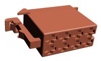 962191-1 TE Connectivity, Junior Timer Automotive Connector Socket Brown Plug-In 8 Way