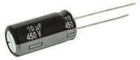 eeuee2w100u Panasonic 10μF Aluminium Electrolytic Capacitor 450V dc, Radial, Through Hole - EEUEE2W100U
