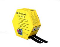3m-sj-354d-254-mm-x-5-m 3M Black Hook & Loop Tape, 25mm x 5m