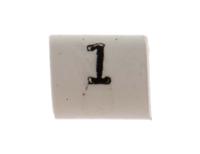 trsa-1019c11 TE Connectivity Heat Shrink Cable Markers, White, Pre-printed "1", 1 → 3mm Cable, TRSA-1019/C/1/1