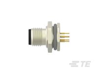 t4132012081-000 TE Connectivity Circular Connector, 8 Contacts, Front, M12 Connector, Plug, Male, IP67, M12 Series
