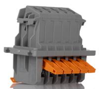 1821083 Phoenix Contact PLW 16-6/5-10 Series Feed Through Terminal Block, 5-Contact, 10mm Pitch, Panel Mount, 1-Row, Screw