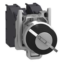 xb4bg21gex Schneider Electric Key Switch Selector Switch Complete - (SPST) 22mm Cutout Diameter 2 Positions