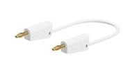 641035-10029 Staubli Test lead, 32A, 30 → 60V, White, 100cm Lead Length