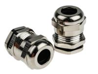 210-0596 RS PRO Metallic Nickel Plated Brass Cable Gland, M16 Thread, 5mm min., 10mm max., IP68