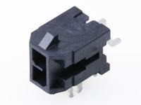 2182160210 Molex 218216 Series Right Angle Surface PCB Header, 2 Contact(s), 3 mm Pitch, 2 Row, Shrouded