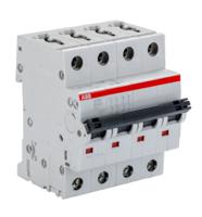 2cds254001r0635-s204-b63 ABB System Pro M Compact S200 MCB, 4P, 63A Curve B, 400V AC, 10 kA Breaking Capacity