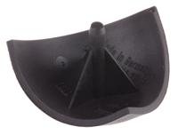 3842548713 Bosch Rexroth Black Polypropylene Corner Bracket Cap, 30 x 30R Strut Profile, 8mm Groove