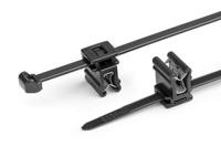 156-00948-t50rosec4a-pa66w-bk HellermannTyton Cable Tie, Outside Serrated, 200mm x 11.5 mm, Black Polyamide 6.6 (PA66), Pk-100