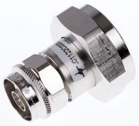 j01122c0009 Telegartner Straight 50Ω R Adapter 7/16 Plug to N Plug 6GHz