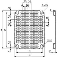 nsymr88 Schneider Electric NSYM Series Perforated Mounting Plate, 750mm H, 751mm W for Use with Spacial CRN, Spacial S3D,