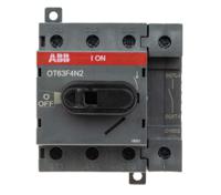 ot63f4n2-1sca105365r1001 ABB 4P Pole DIN Rail Non Fused Isolator Switch - 63A Maximum Current, 22kW Power Rating, IP20