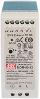 mdr-40-12 MEAN WELL MDR Switched Mode DIN Rail Power Supply, 85 → 264V ac ac Input, 12V dc dc Output, 3.33A Output, 40W
