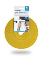 vel-ow64104 VELCRO® Yellow Hook & Loop Tape, 10mm x 25m