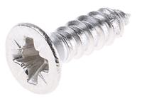 180-639 RS PRO Plain Stainless Steel Countersunk Head Self Tapping Screw, N°6 x 1/2in Long 13mm Long
