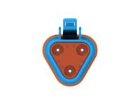 dt06-3s-tn07 TE Connectivity, DT06-3S Automotive Connector Socket Blue Cable 3 Way, Cable Termination DT06-3S-TN07