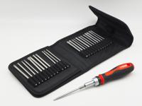 282-6915 RS PRO Interchangeable Screwdriver Bit Set 33 Pieces, Hexagon, Phillips, Pozidriv, Slotted, Spanner, Torq Set, Star,