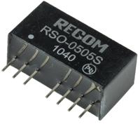 rso-0505s Recom RSO DC-DC Converter, 5V dc/ 200mA Output, 4.5 → 9 V dc Input, 1W, Through Hole, +85°C Max Temp -40°C Min