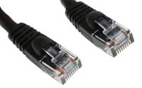 73-7791-1 Cinch73, 300mm Cat5e, Black RJ45 to Male RJ45 Male, U/UTP Unshielded, Terminated PVC Sheath