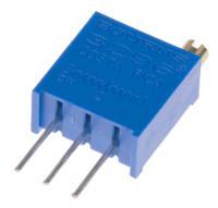3296w-1-253lf 25kΩ, Through Hole Trimmer Potentiometer 0.5W Top Adjust Bourns, 3296