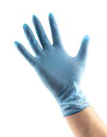 92670080 Ansell 92-670 Blue Powder-Free Nitrile Disposable Gloves, Size 7.5-8, Medium, 100 per Pack