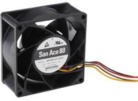 9hv0812p1g001 Sanyo Denki San Ace 9HV Series Axial Fan, 12 V dc, DC Operation, 222m³/h, 40.8W, 3.4A Max, 80 x 80 x 38mm