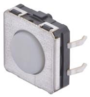b3w-4000 Omron IP67 White Plunger Tactile Switch, SPST 50 mA @ 24 V dc 0.75mm
