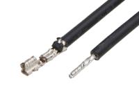 2196771103 Molex Female Mini-SPOX to Pigtail Crimped Wire, 225mm, 26AWG, Black
