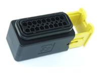 1-1563759-1 TE Connectivity, HDSCS Automotive Connector Socket Black Plug-In 18 Way