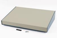 1456rl1whbu Hammond 1456 Series Beige, Blue Aluminium Desktop Enclosure, Sloped Front, 431 x 280 x 89mm