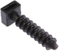 151-80110-lok01-pa6hir-bk HellermannTyton Self Adhesive Black Cable Tie Mount 12 mm x 44mm, 9mm Max. Cable Tie Width