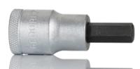 in-19-9 Gedore Hexagon Screwdriver Bit, 9 mm Tip, 1/2 in Drive, Hexagon Drive, 61 mm Overall