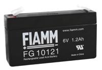 fg10121 Fiamm 6V Faston F1 Sealed Lead Acid Battery, 1.2Ah