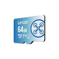 lmsflyx064g-bnnng Lexar 64 GB MicroSDXC Micro SD Card, A2, Class10, U3, UHS-I, V30