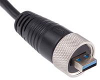 122-3033 RS PRO USB 3.0, Male USB A to Male USB A, 2m