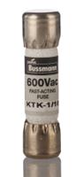 ktk1-110 Eaton 100mA F Melamine Cartridge Fuse, 10 x 38mm