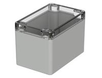 02226100 Bopla Euromas Series Light Grey Polycarbonate Enclosure, IP65, IK07, Transparent Lid, 120 x 80 x 85mm
