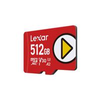 lmsplay512g-bnnng Lexar 512 GB MicroSDXC Micro SD Card, A2 V30 U3, Class10, UHS-I
