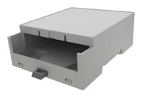 350412000bl Italtronic DIN Rail Enclosure Enclosure Type 4M XTS Compact Series , 90 x 32.2mm, ABS DIN Rail Enclosure
