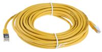 411-312 RS PRO, 10m Cat6, Yellow RJ45 to Male RJ45 Male, S/FTP Shielded, Terminated PVC Sheath