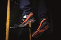 brooks3no43 Delta Plus Men's Black, Orange Composite Toe Capped Safety Trainers, UK 9, EU 43