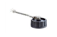 cap-wacmlpb1 Amphenol Industrial Grey Waterproof Cap With Chain, Shell Size 22.4mm for use with Circular Connector
