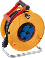 1206831 brennenstuhl 40m 4 Socket Type E - French Cable Reel Open Reel, 230 V, IP44