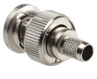j01000a0049 Telegartner, Plug Cable Mount BNC Connector, 50Ω, Crimp Termination, Straight Body