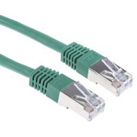 411-485 RS PRO, 5m Cat6, Green RJ45 to Male RJ45 Male, S/FTP Shielded, Terminated PVC Sheath